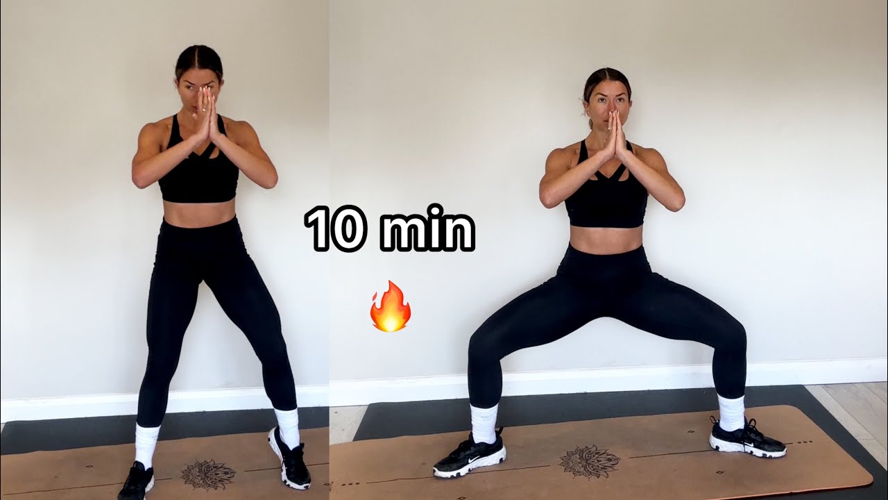 10 minutes MAX RESULTS -thigh toning and glutes shaping. Kimmyfitness no equipment home legs workout