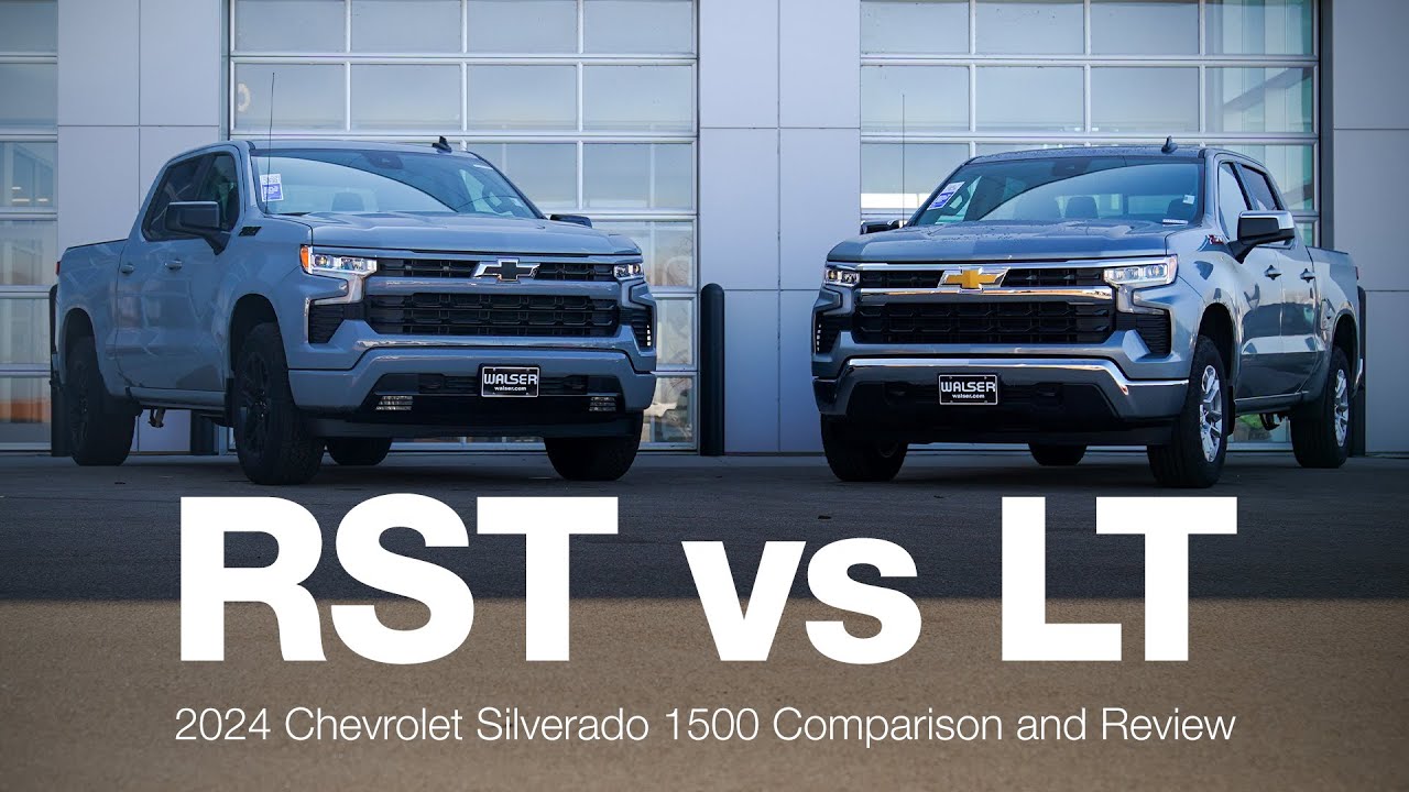 Сравнение моделей Chevrolet Silverado 1500 2024 года | RST и LT