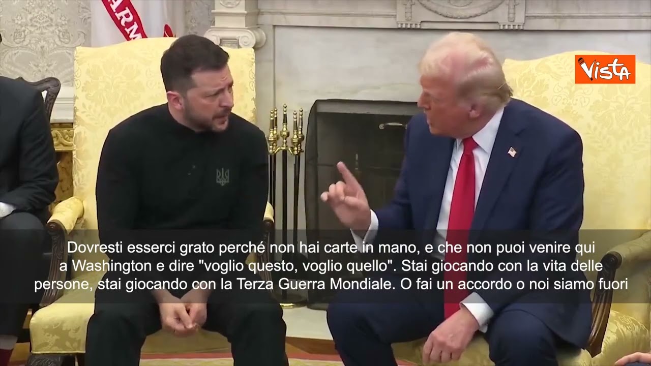 Trump litiga con Zelensky: 