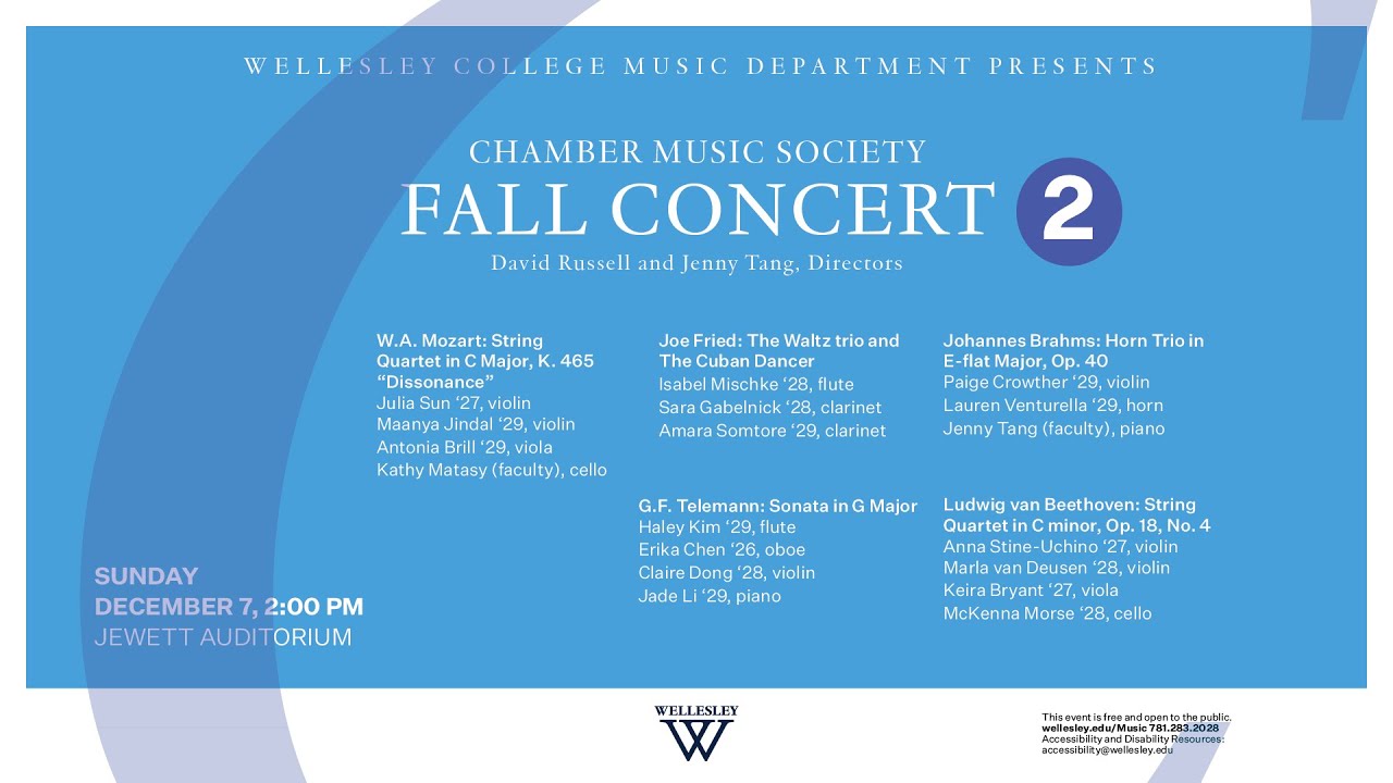 Chamber Music Society: Fall Series Concert 2