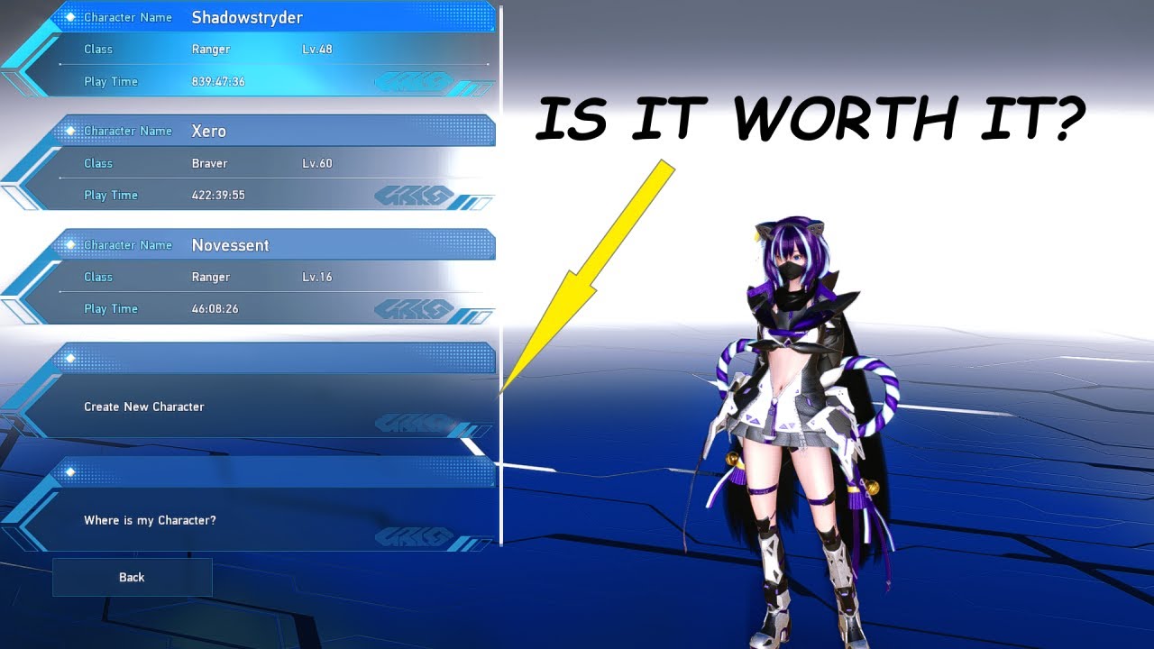 [PSO2] Character Slots & Ship Transfers
