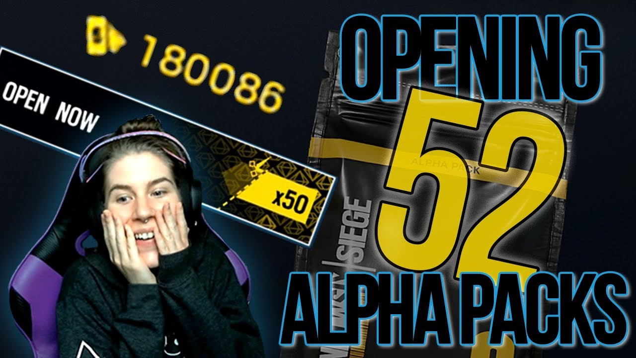 Opening 52 Alpha Packs! | Rainbow Six Siege