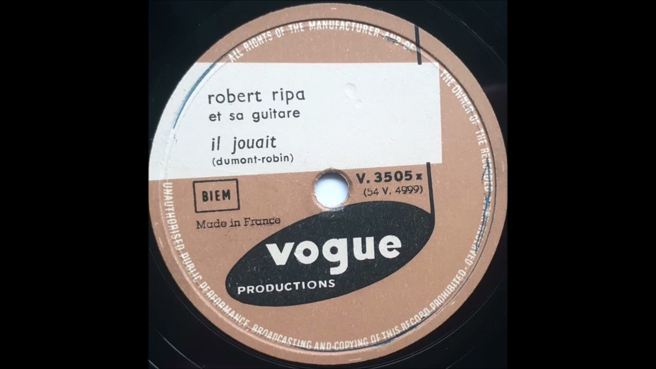 Robert Ripa - Il jouait