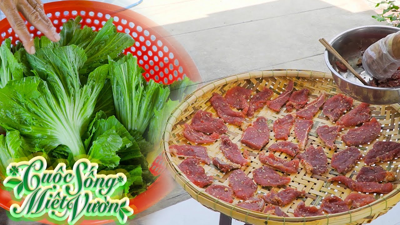 #38 Cách làm khô bò một nắng, dưa cải đơn giản mà ngon của nhà mình