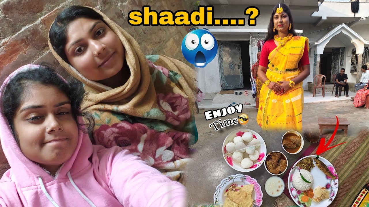 রাফিয়া দিদির বিয়ে 🥳🥰 || full enjoy with my cousins 😎 || 