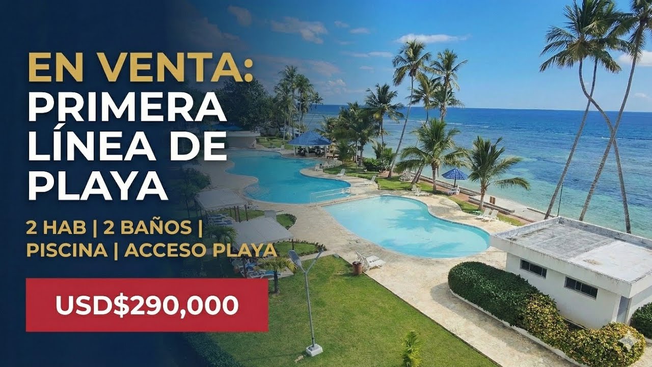 ​¡FRENTE AL MAR! 🌊 Apartamento en Venta en Juan Dolio (Residencial Las Olas)