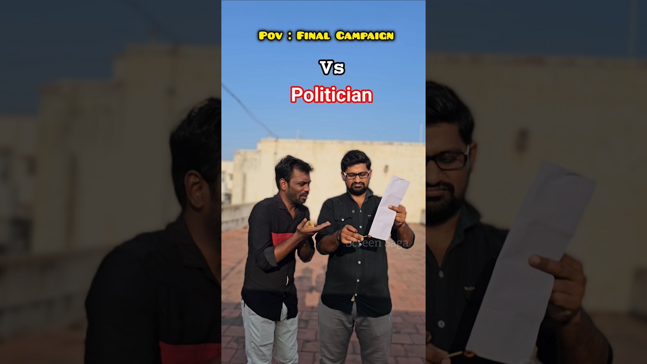 Politician vs Final Campaign | 2026 Election | #tvk #tvkvijay #funny #trending #comedy #shorts #fun