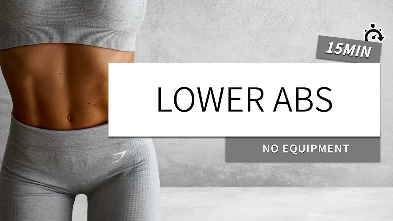 15 MIN LOWER ABS WORKOUT - intense - no equipment - lower belly burn !