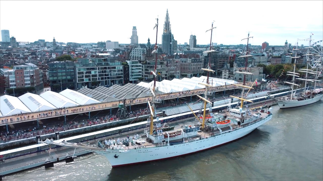 Tall Ships Races  - 22 July 2022  - Antwerp, Belgium - Cinematic Drone Video