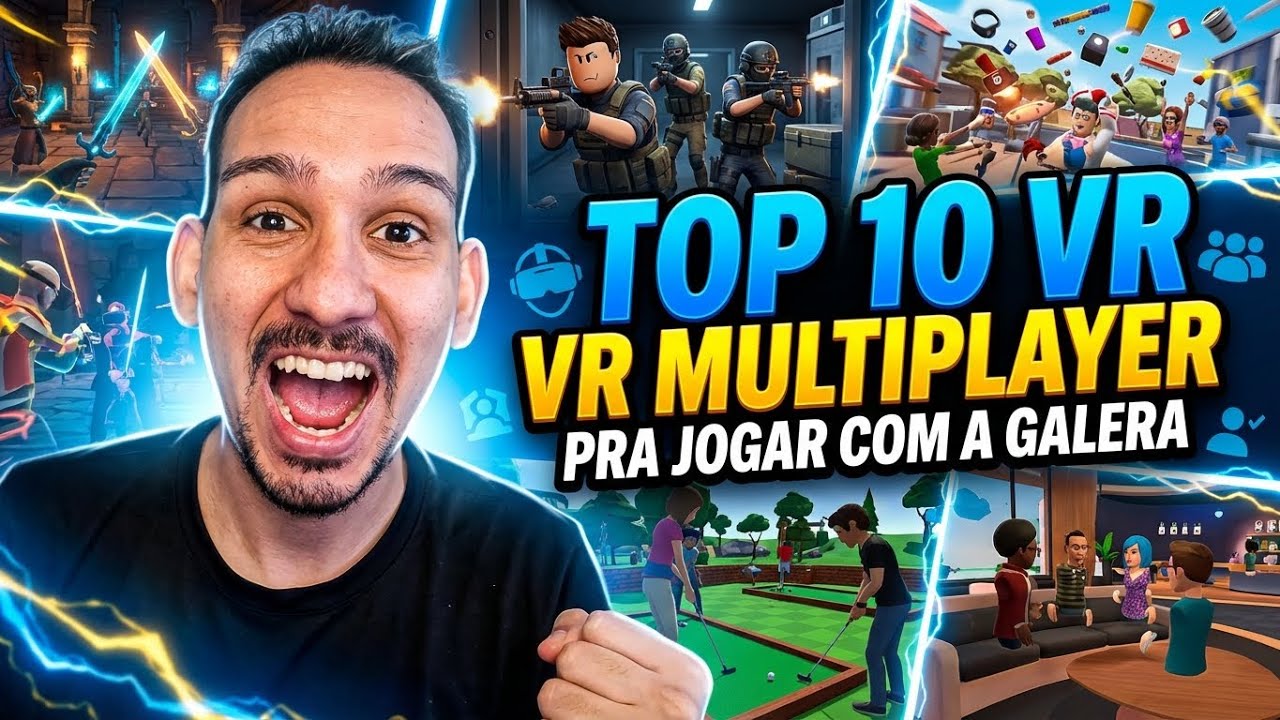 TOP 10 MELHORES JOGOS VR MULTIPLAYER! Pra Jogar com a Galera no Quest 🕶️🔥