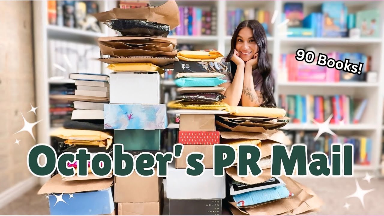 How much PR mail do I receive in one month? GIGANTIC Book Haul Unboxing!