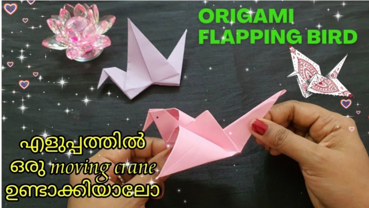 Origami Flapping Bird Easy Step by Step l Sadako Crane Easy l Diy Paper Toy/DIY Origami Paper Crane