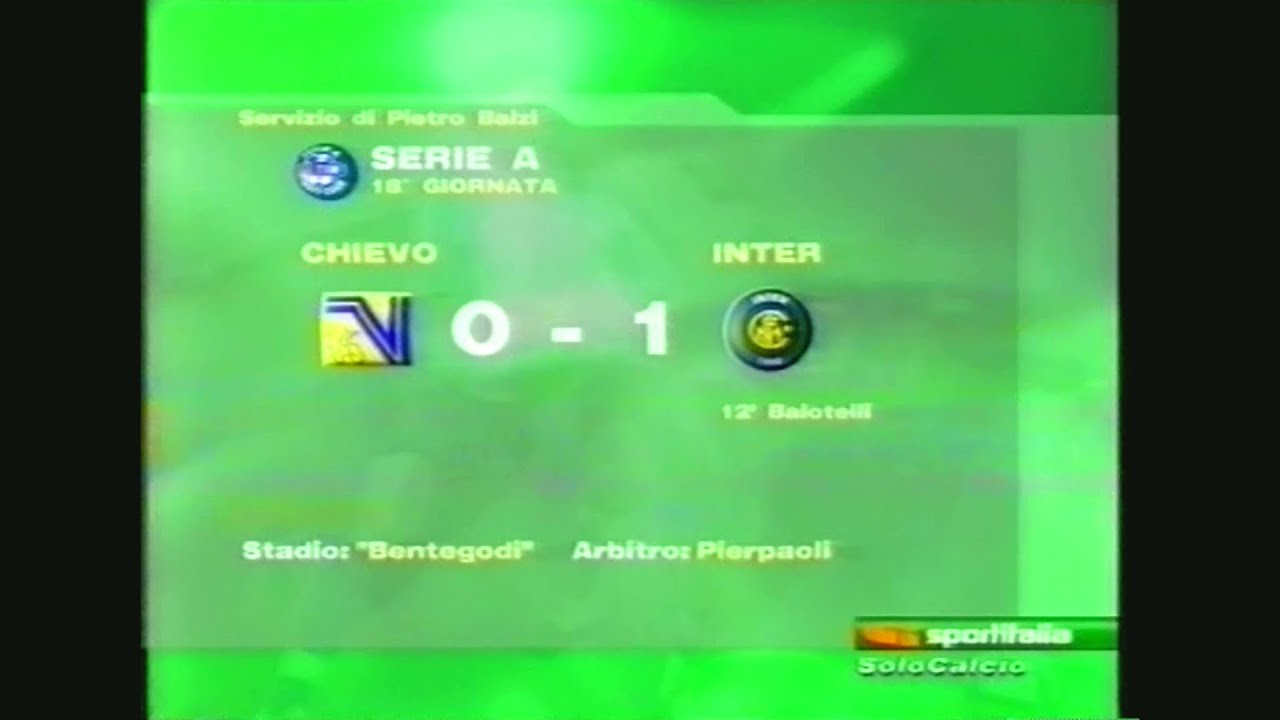 2009-10 (18^ - 06-01-2010) Chievo-INTER 0-1 [Balotelli] Servizio 'SoloCalcio' Sportitalia