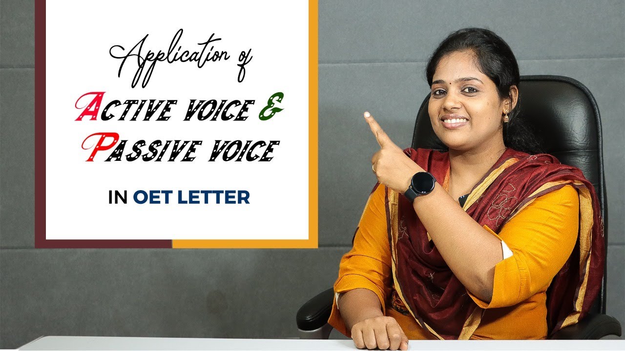 Active Voice and Passive Voice in OET LETTER | OET Online | Best OET Coaching Kerala | BGHUD Academy