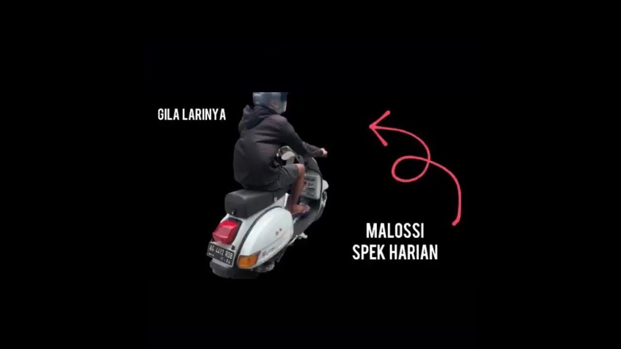Vespa px spek malossi di pakai harian