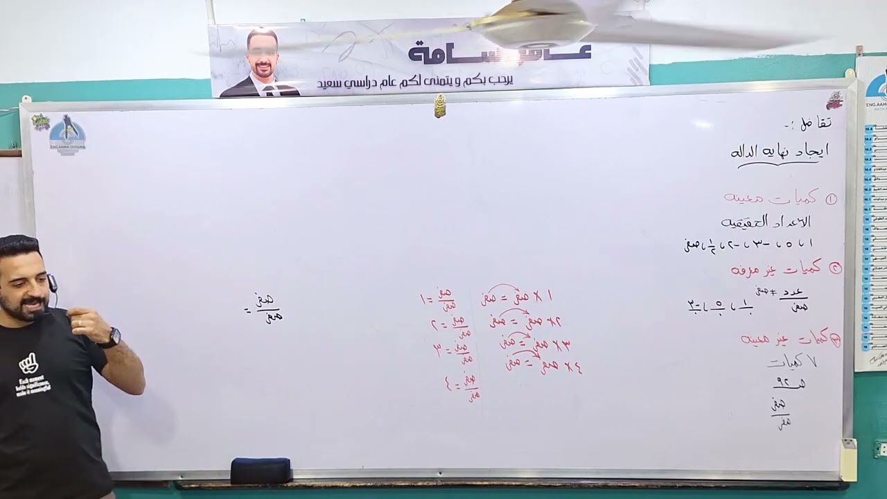 ايجاد نهاية الدالة بيانيًا و عدديًا (تفاضل تانية ثانوي) ترم أول 2026 | المهندس/ عامر أسامة