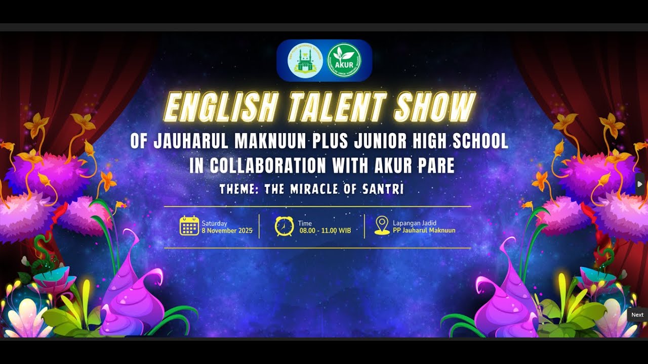ENGLISH TALENT SHOW OF JAUHARUL MAKNUUN PLUS JUNIOR HIGH SCHOOL