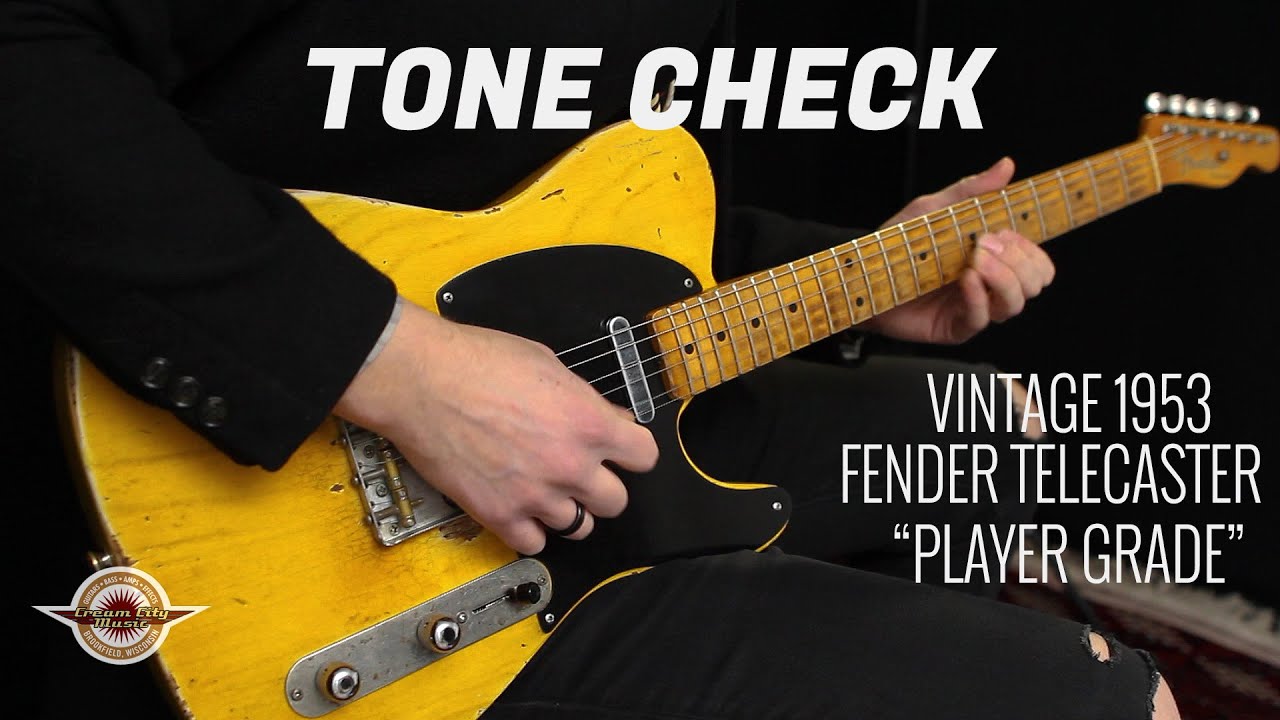 TONE CHECK: Vintage 1953 Fender Telecaster Demo | No Talking