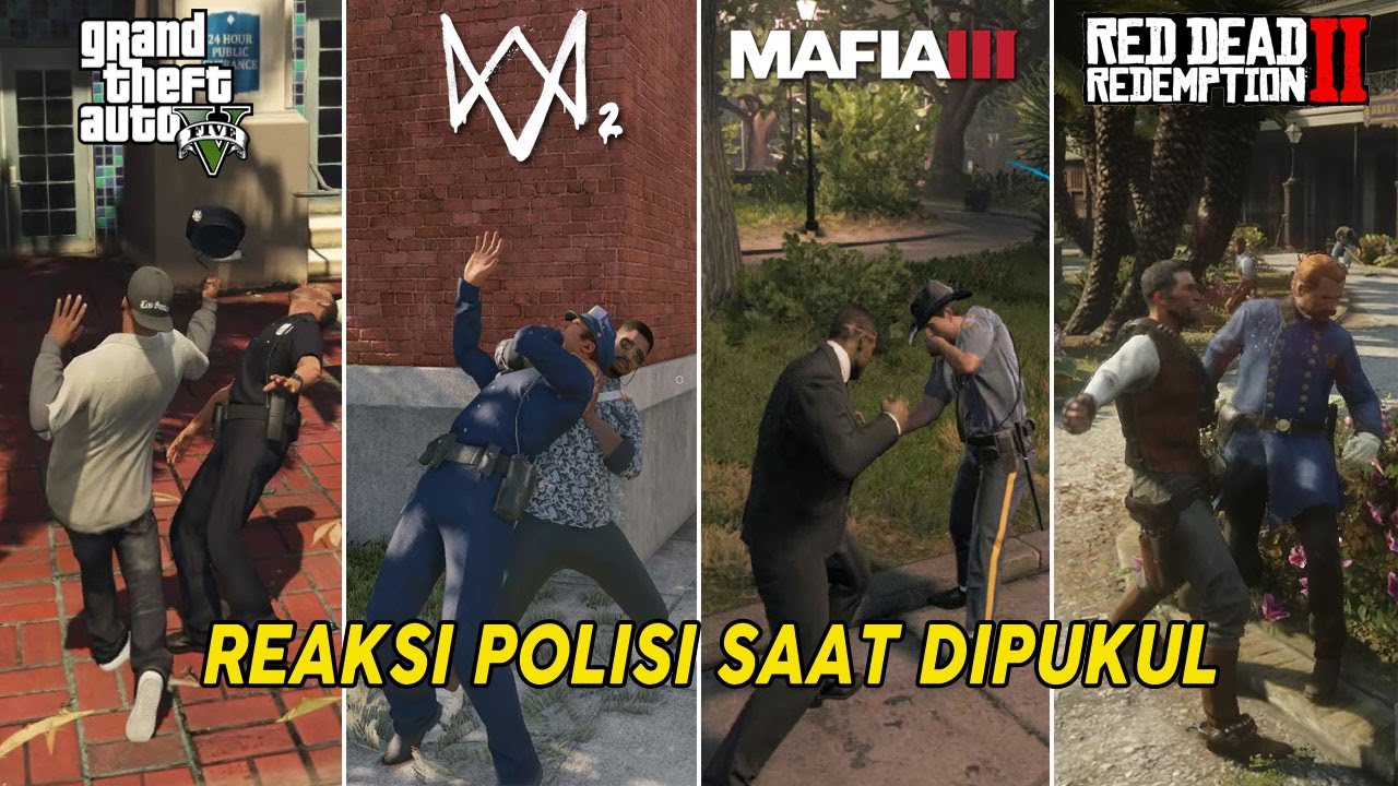 PERBEDAAN REAKSI POLISI PADA 7 GAME OPENWORLD - PART 3