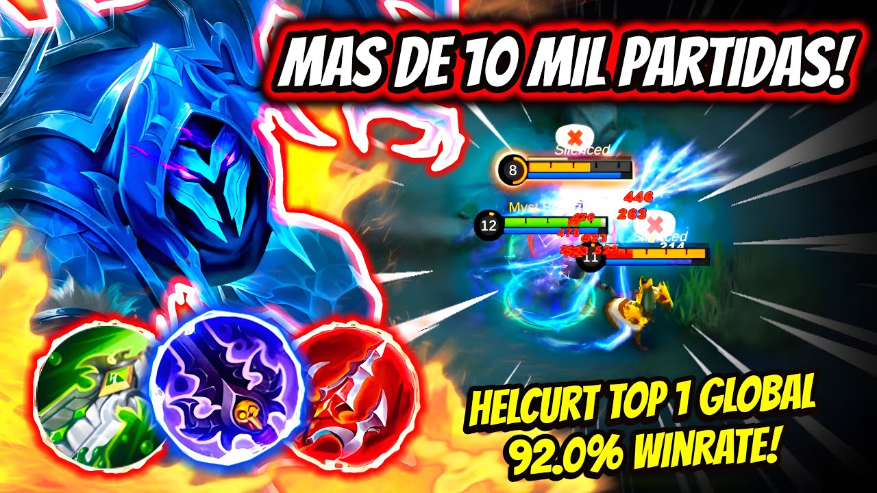¡TIENE MAS DE 10 MIL PARTIDAS CON HELCURT! HELCURT TOP 1 GLOBAL 92.0% WINRATE! | MOBILE LEGENDS