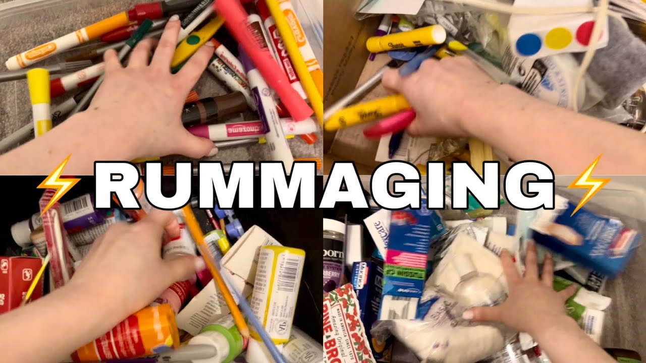 ASMR | Rummaging Triggers | Fast and Aggressive | Lofi | No Talking