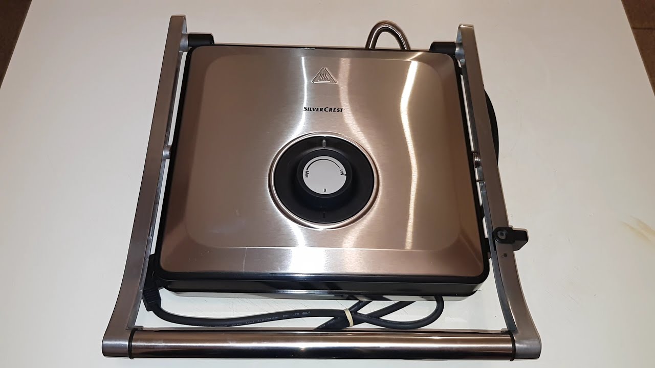 Silvercrest LIDL PANINI GRILL SPM 2000 F3 IAN 393298_2201: unboxing