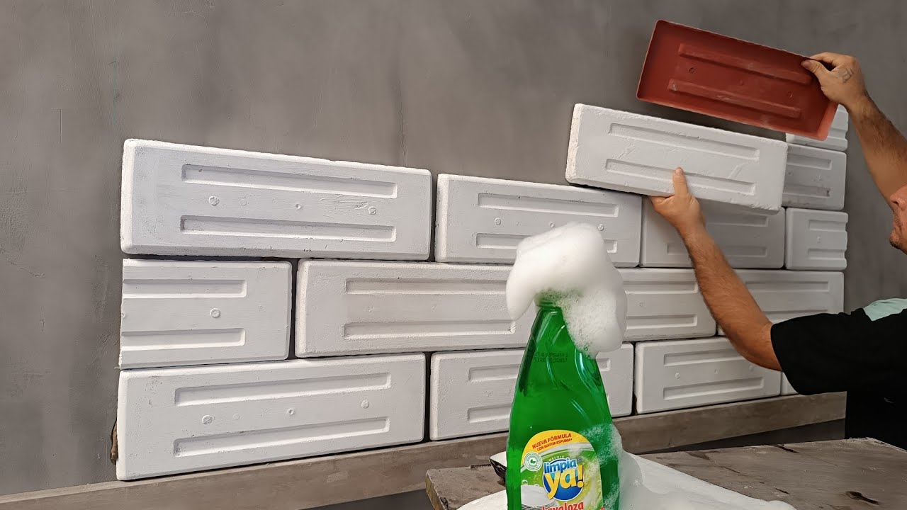 cerámicas hechas con Espuma pasó a pasó