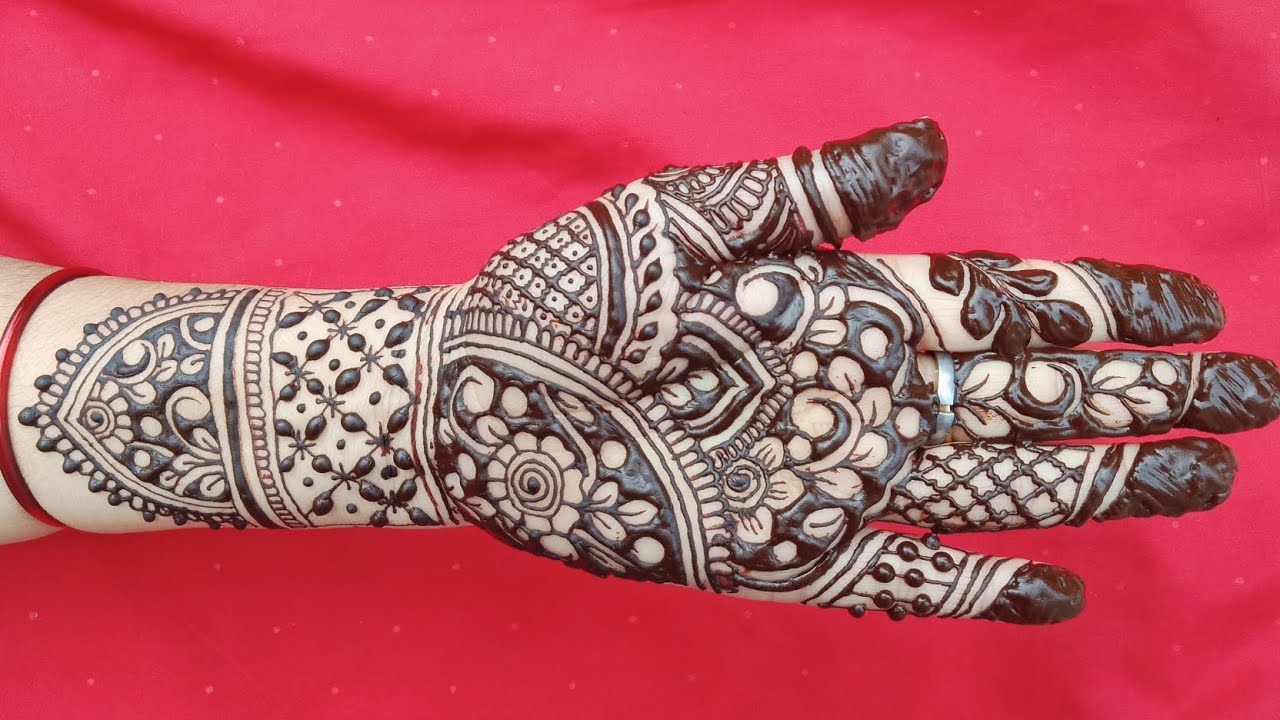 Full front hand mehandi design!#mehandi 