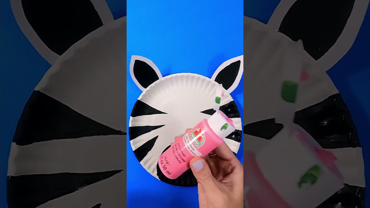 PAPER-PLATE CRAFT. / ZEBRA. ZEBRA. #craft #papercraft #zebra