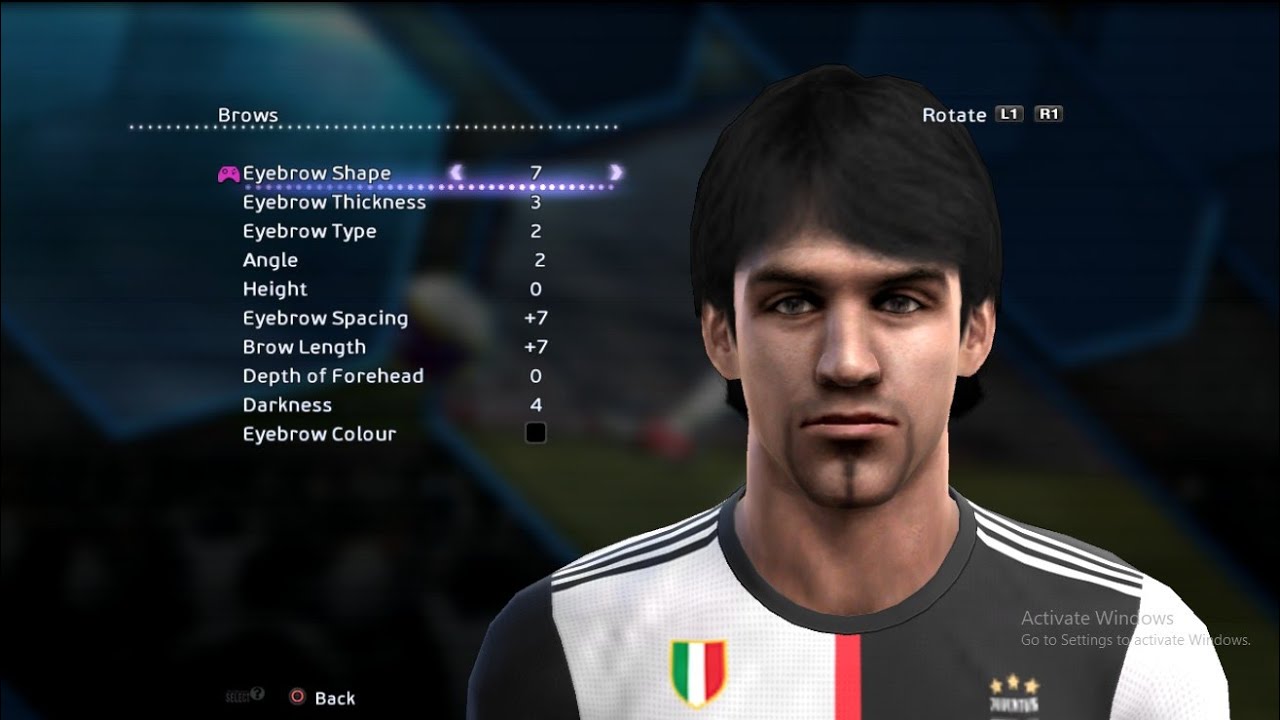 Del Piero v.2 (Classic Player - Juventus) Face Build Pes 2013