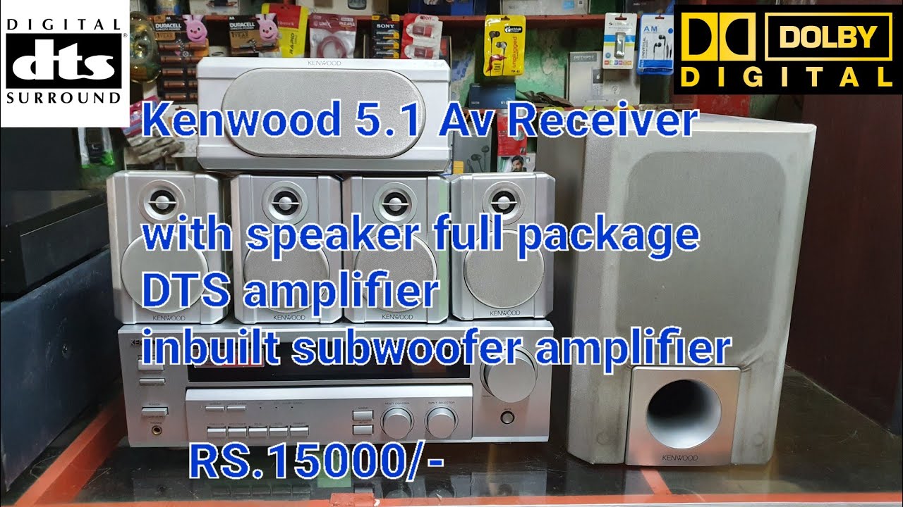 Kenwood KRF-V5560D 5.1 AV Receiver Full Speaker Package 8&Omega; 100W RS.15000/-