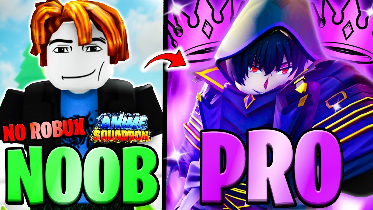 САМОЕ УДАЧНОЕ НАЧАЛО! Путь от НУБА до ПРО без РОБУКСОВ в Anime Squadron в Roblox!