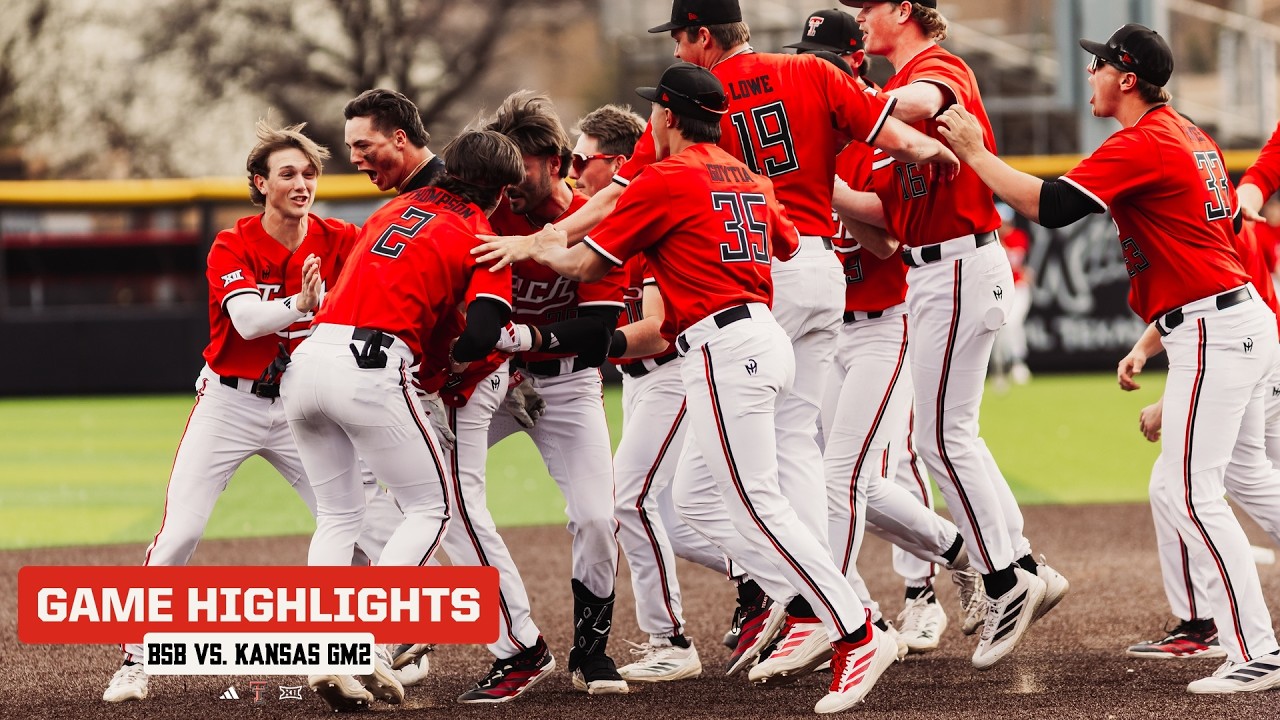 Texas Tech Baseball vs. Kansas GM2: Highlights | March 14th, 2026