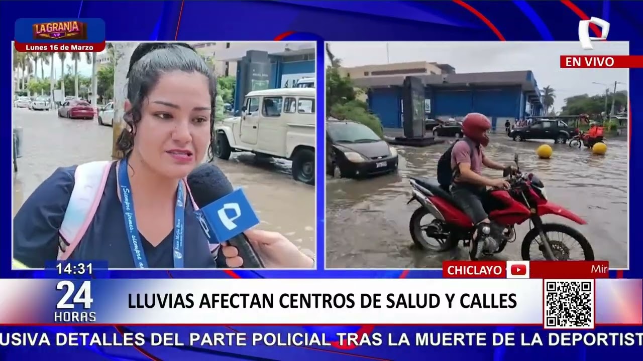 Chiclayo: lluvias afectan centros de salud y calles