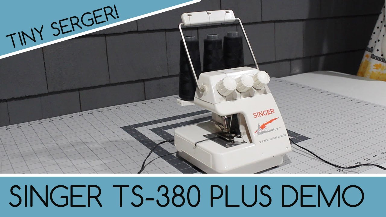 Singer TS-380 Plus Tiny Serger Demonstration | Sewing Machine Showcase