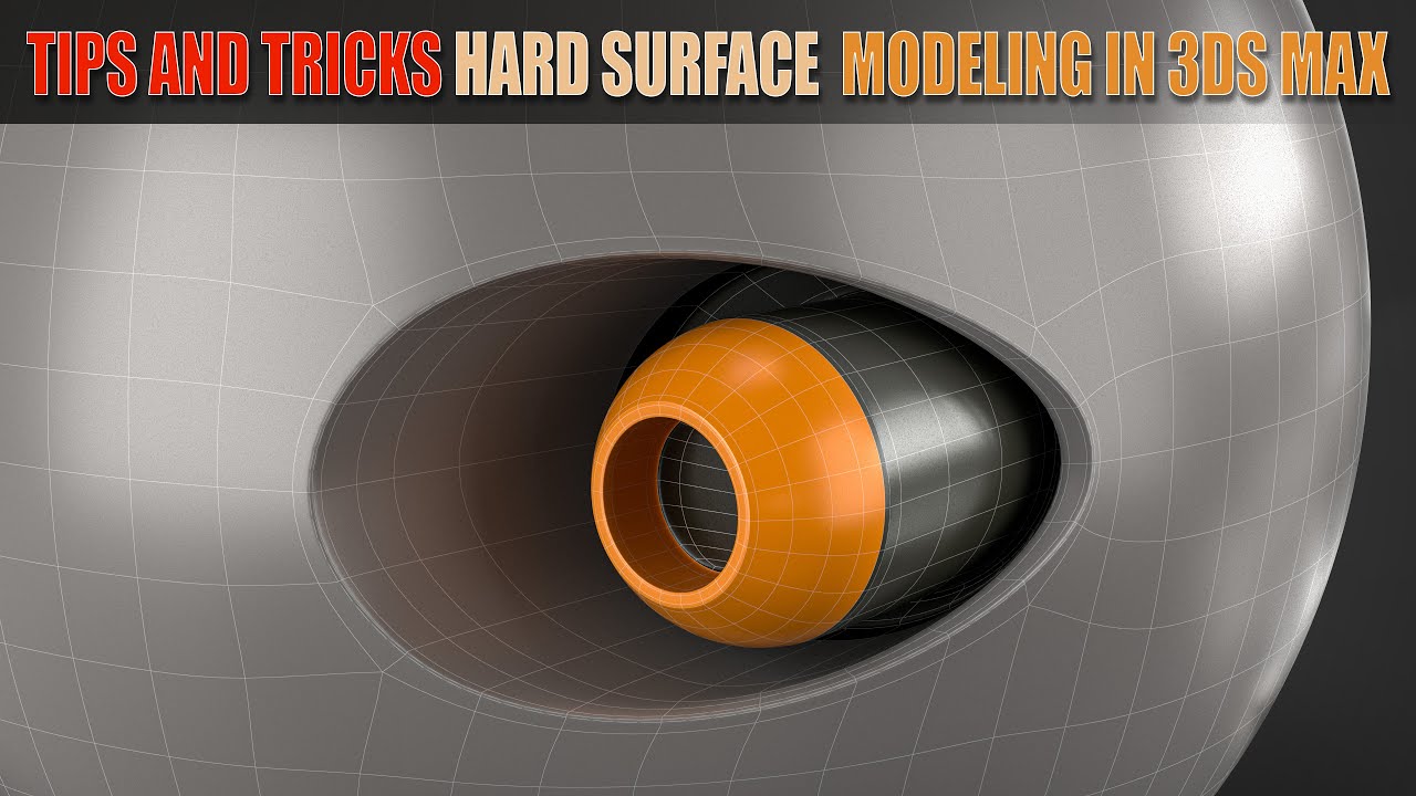 Topology Hard Surface: Correct topology of Holes on round surface In 3ds Max #1 || N&deg;_102