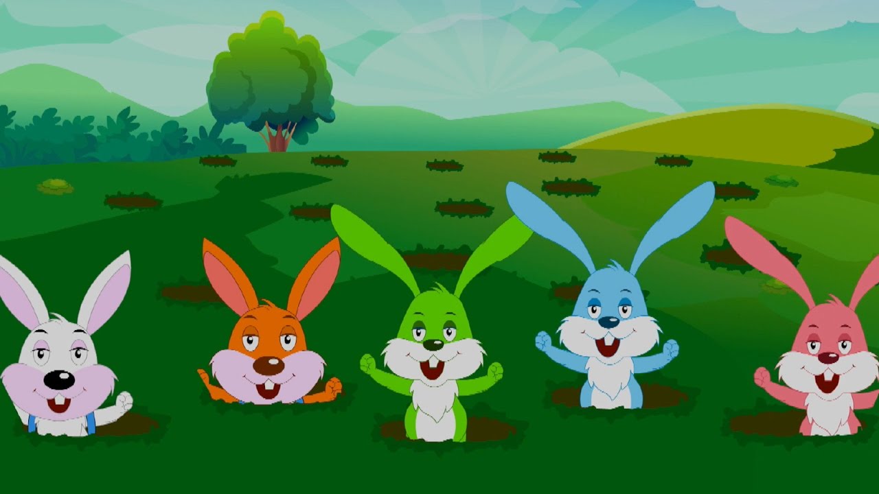Five Little Rabbits | Nursery Rhymes | Kids Songs | Baby Rhymes | Children Video