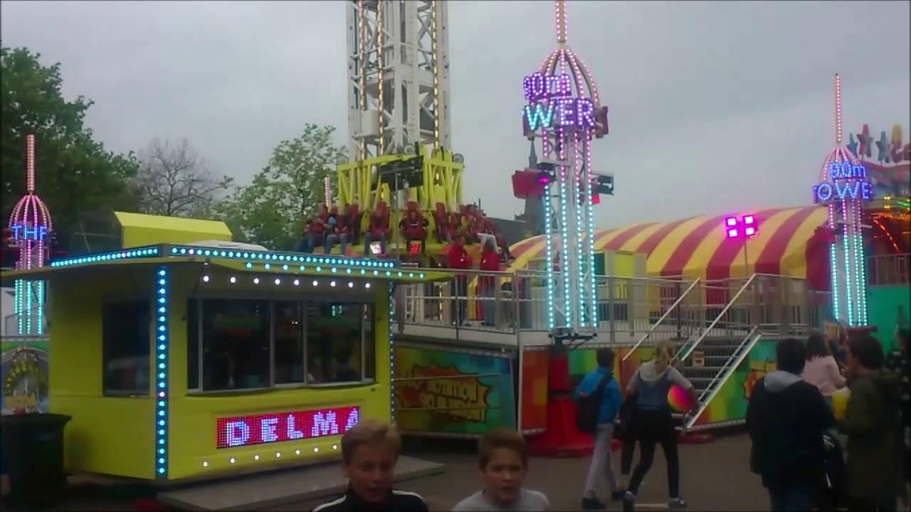 The Tower 90M Free Fall (A&W Ordelman) HD - Kermis Best 2016