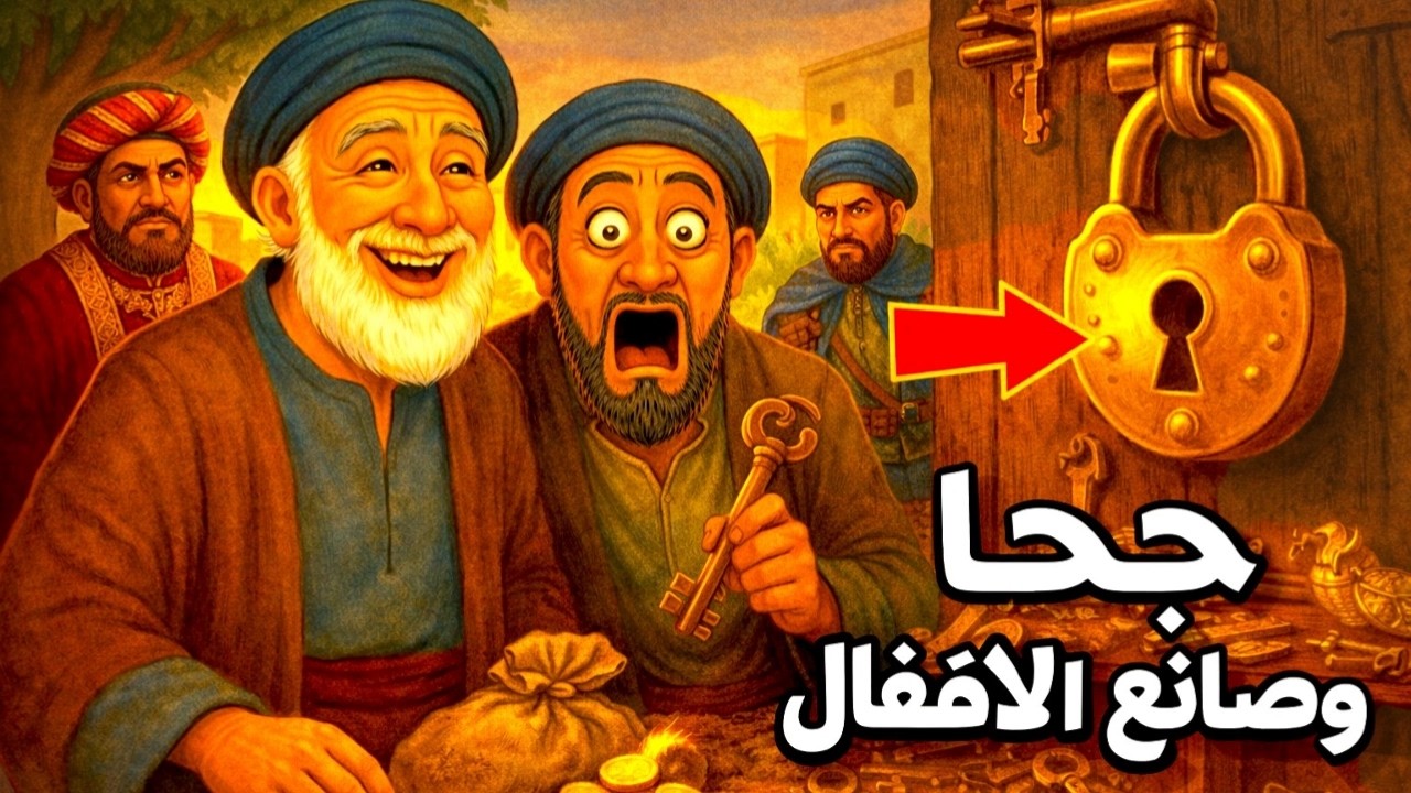 جحا وصانع الأقفال | قصة القفل الذي عجز صاحبه عن فتحه 😲 لكن جحا كشف السر!