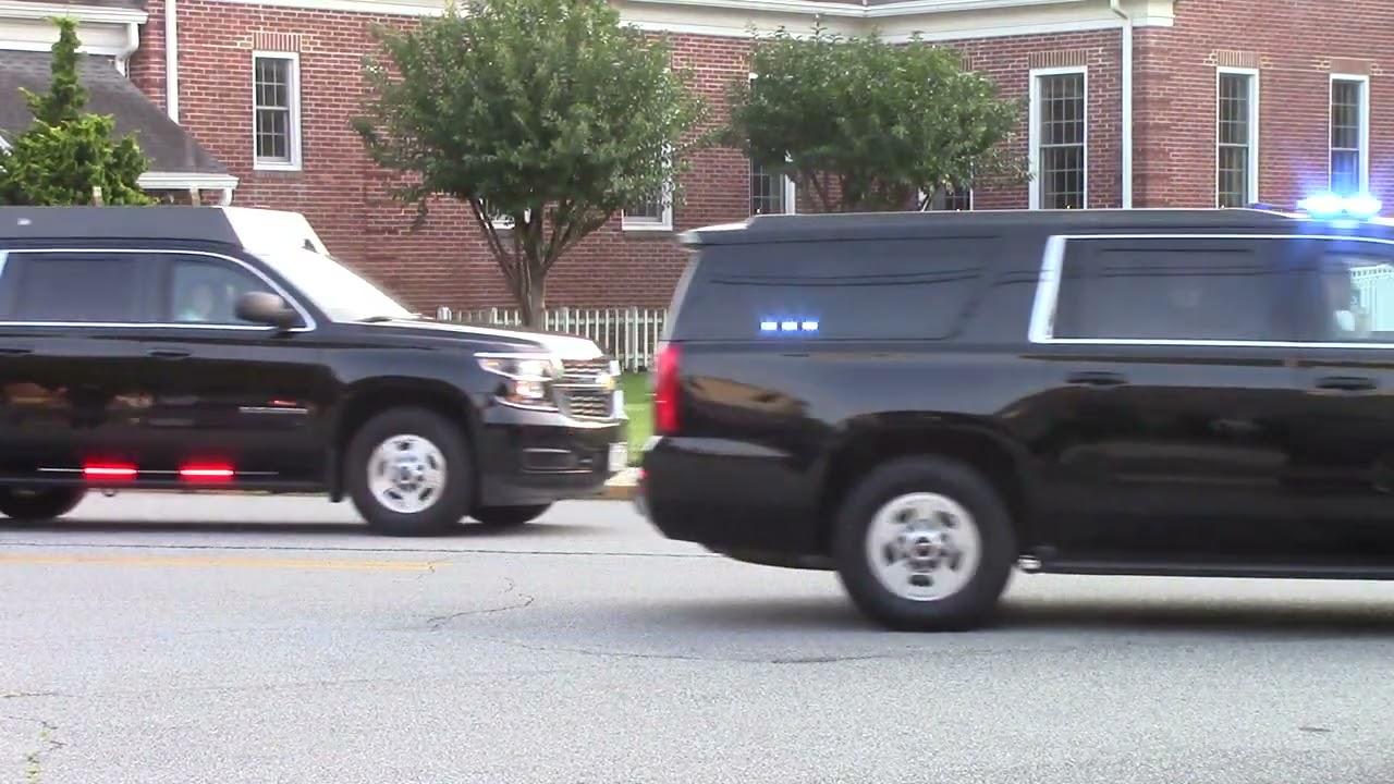 President Joe Biden took this 17-vehicle motorcade from Saint Edmond Church to his beach house