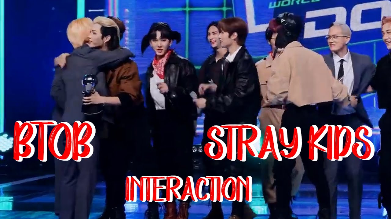 BTOB STRAY KIDS INTERACTION