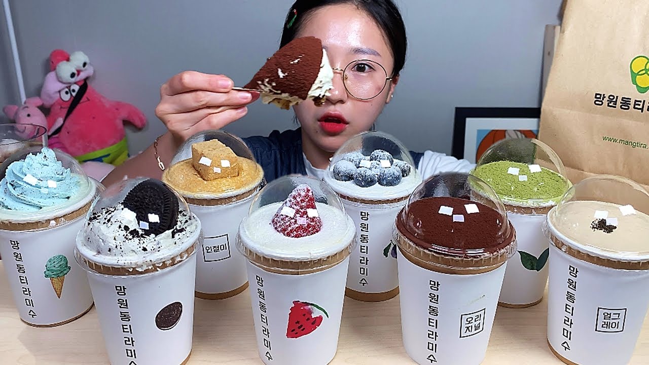 망원동티라미수 전메뉴 여러가지 티라미수 디저트 먹방 Dessert Mukbang