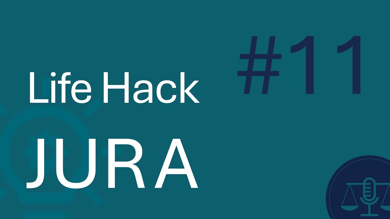 Life Hack Jura #11: Künstliche Intelligenz frisst Jurajobs?