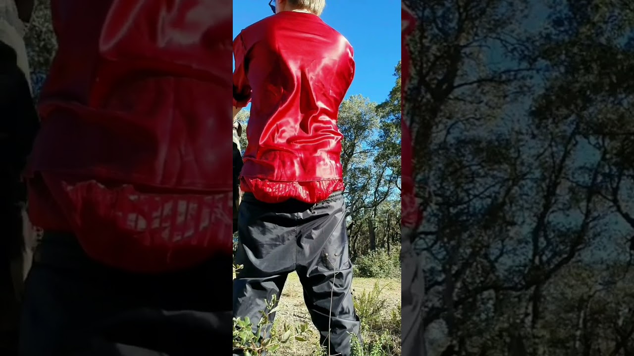 Sagger with satin shirt flapping in the wind