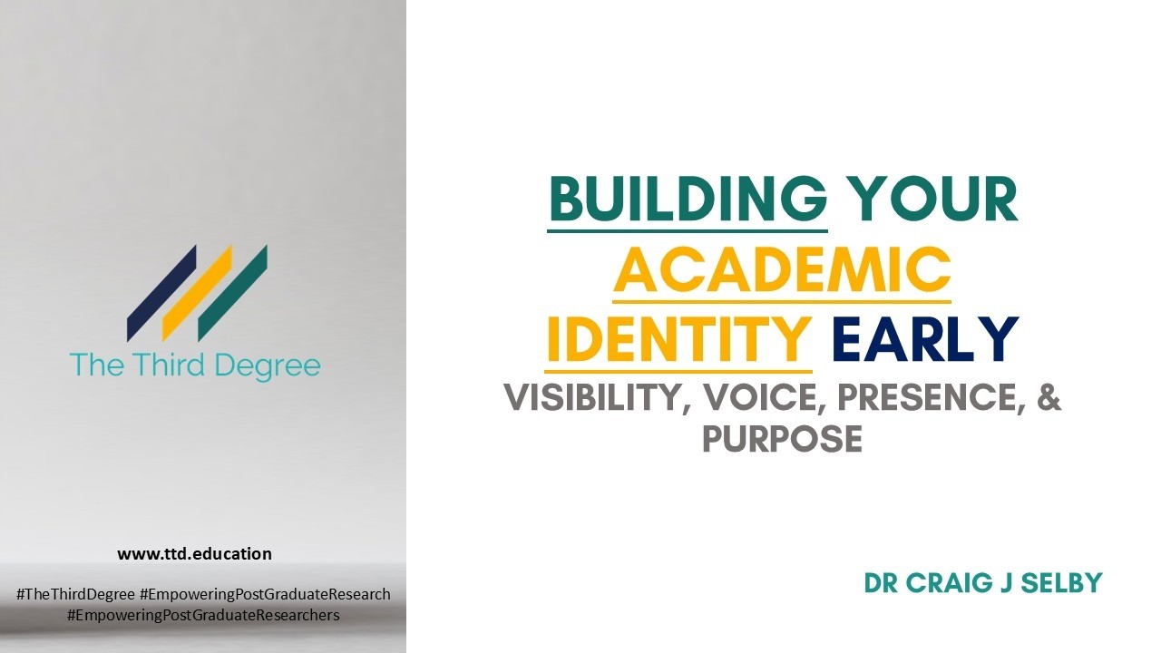 Building Your Academic Identity Early