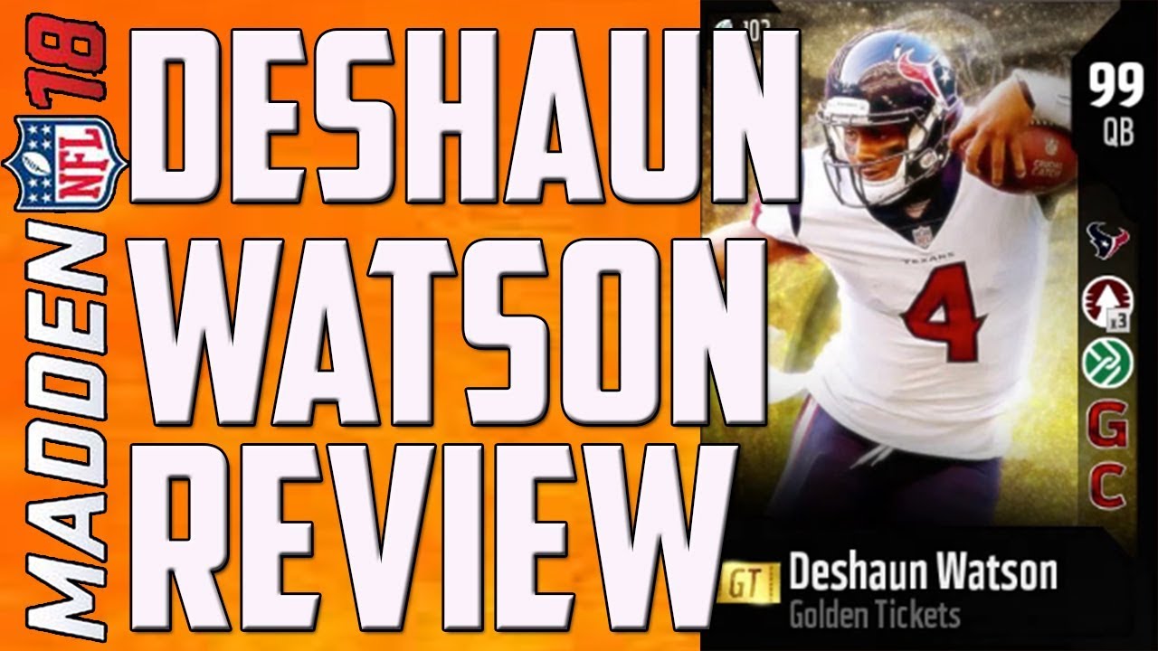 How Good is 99 Overall Golden Ticket Deshaun Watson? MUT 18 Card Review