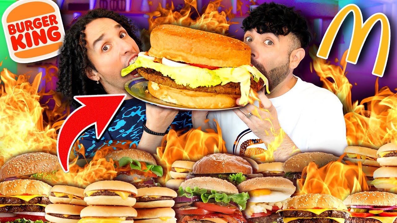 MEZCLAMOS TODAS LAS HAMBURGUESAS Y HACEMOS UNA GIGANTE🍔