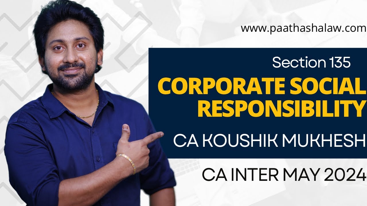CA INTER LAW - CSR (ACCS) - CA INTER MAY 24 #icaistudents #icai #cainter #cainterlaw