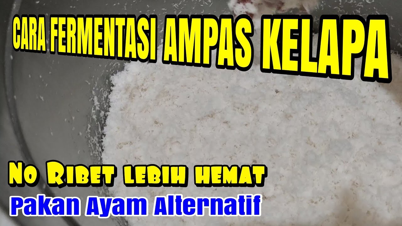 Teknik Pengolahan Pakan Ternak Dari Ampas Kelapa