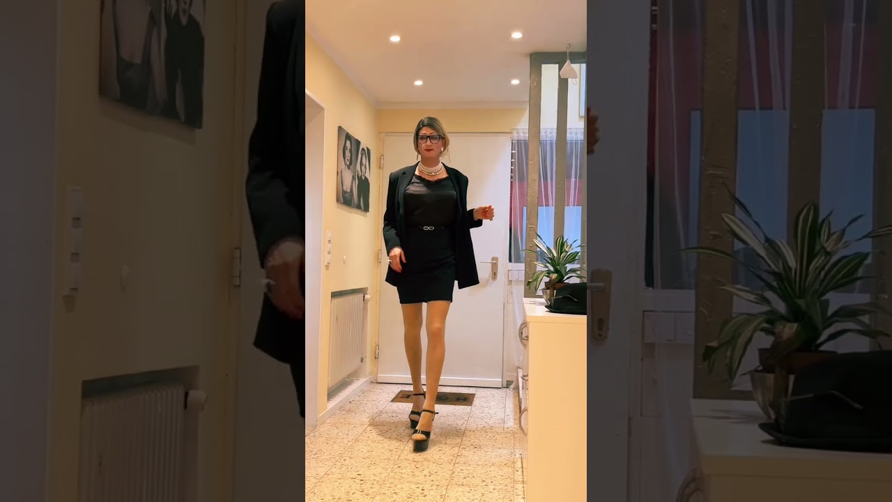 Crossdresser Black Outfit